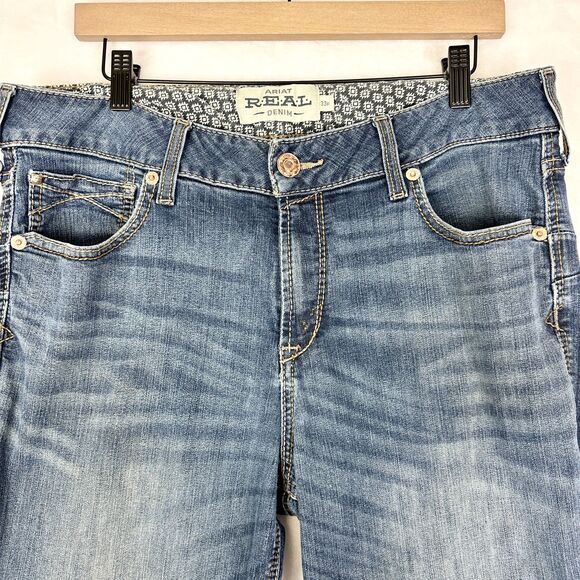 Ariat Perfect Rise Rosa Boot Cut Jeans Size 33 Lita Stretch Cooling Western - Picture 3 of 7